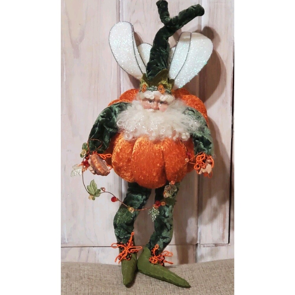 Mark Roberts Fairy Elf Pumpkin Pie 20” Thanksgiving Fall Large Decor